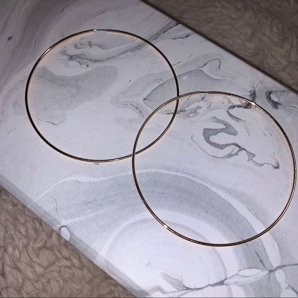 Thin Gold Hoops